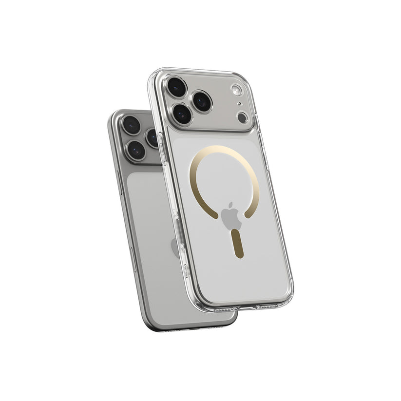 Kryt pro iPhone 17 Pro Spigen Ultra Hybrid MagSafe - průhledně zlatý - iSTYLE CZ