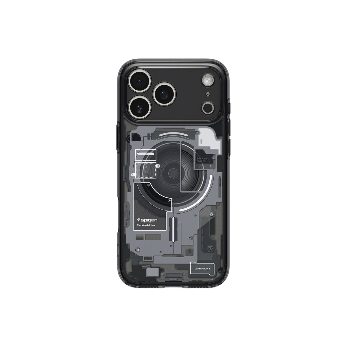 Kryt pro iPhone 17 Pro Spigen Ultra Hybrid MagSafe - zero one black - iSTYLE CZ