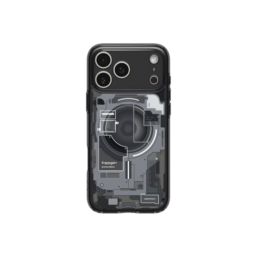 Kryt pro iPhone 17 Pro Spigen Ultra Hybrid MagSafe - zero one black - iSTYLE CZ