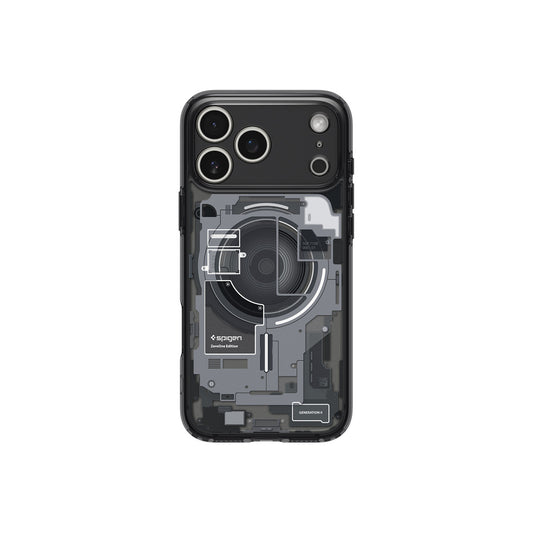 Kryt pro iPhone 17 Pro Spigen Ultra Hybrid MagSafe - zero one black - iSTYLE CZ