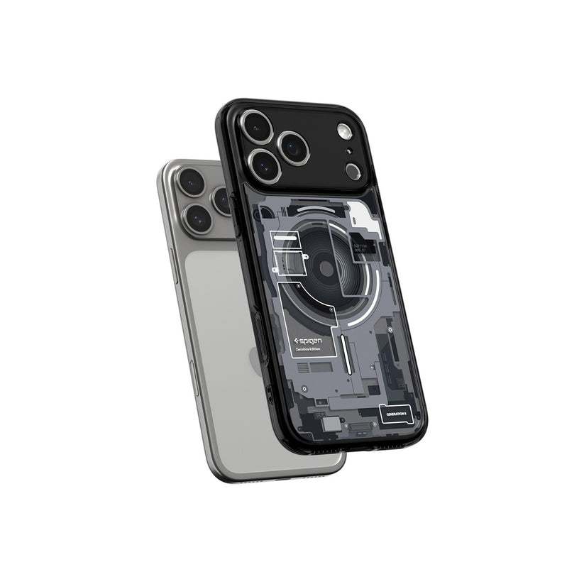Kryt pro iPhone 17 Pro Spigen Ultra Hybrid MagSafe - zero one black - iSTYLE CZ