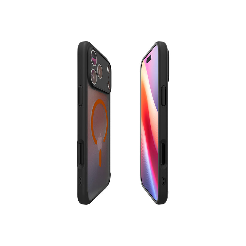 Kryt pro iPhone 17 Pro Max Spigen Ultra Hybrid MagSafe - černý mráz oranžový - iSTYLE CZ