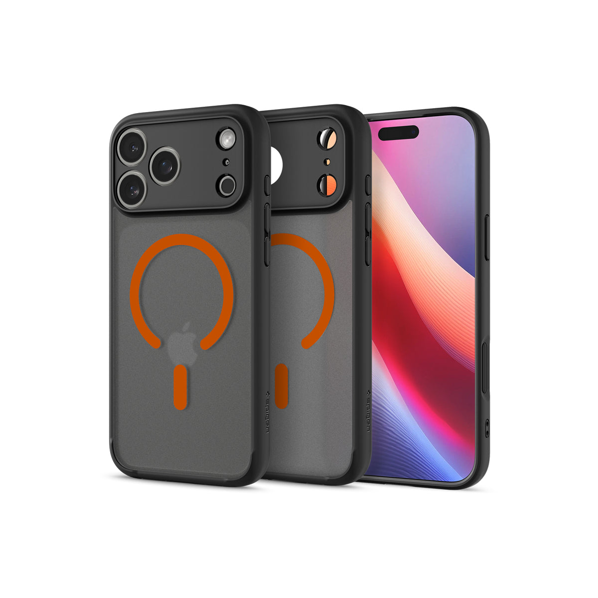 Kryt pro iPhone 17 Pro Max Spigen Ultra Hybrid MagSafe - černý mráz oranžový - iSTYLE CZ