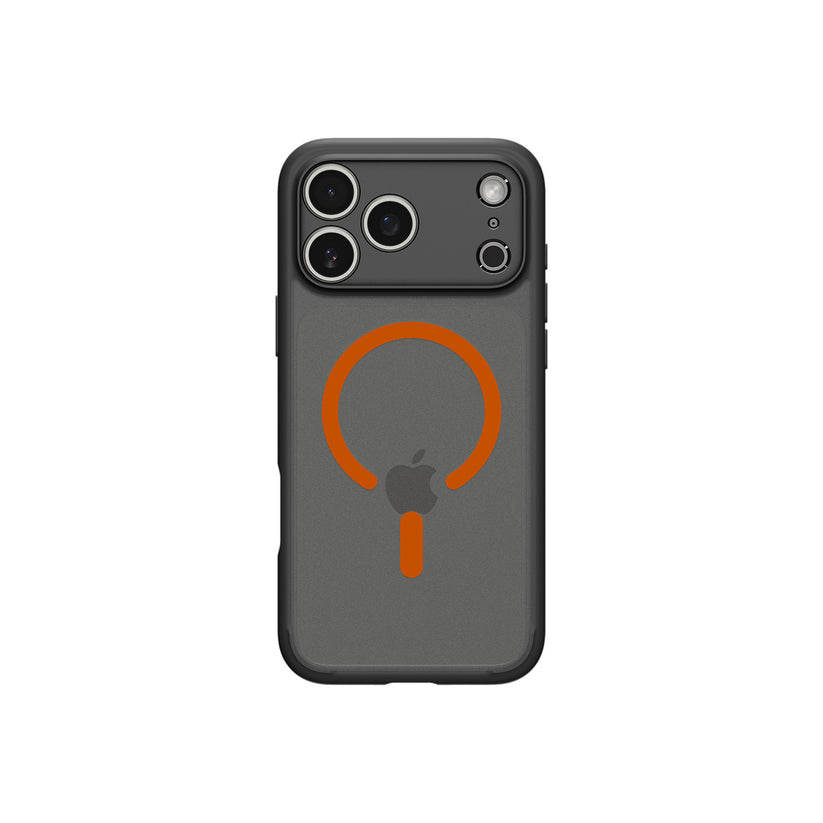 Kryt pro iPhone 17 Pro Spigen Ultra Hybrid MagSafe - černý mráz oranžový - iSTYLE CZ