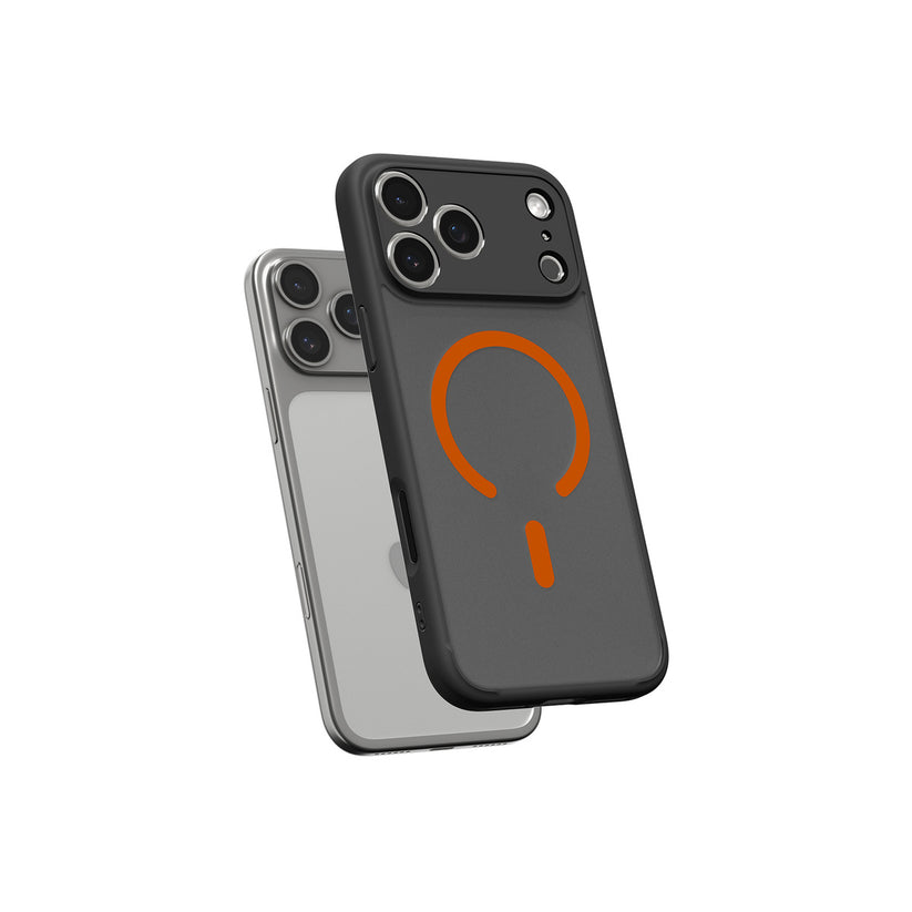 Kryt pro iPhone 17 Pro Spigen Ultra Hybrid MagSafe - černý mráz oranžový - iSTYLE CZ