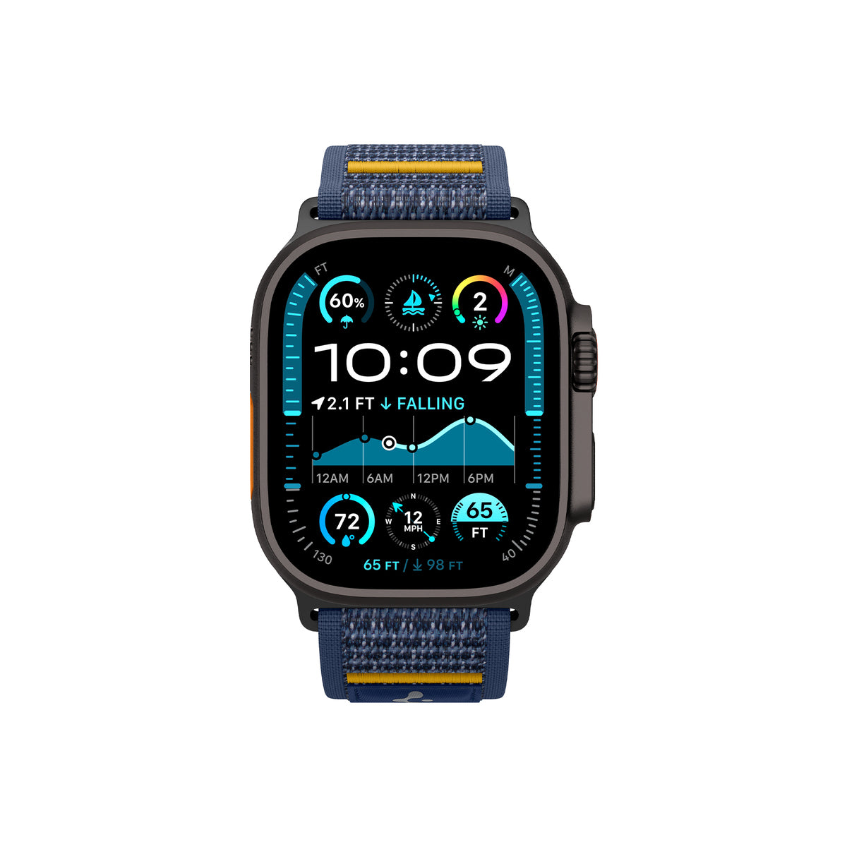 Řemínek pro Apple Watch 44mm/45mm/46mm/49mm Spigen Athlex Air Active Band - modrý - iSTYLE CZ