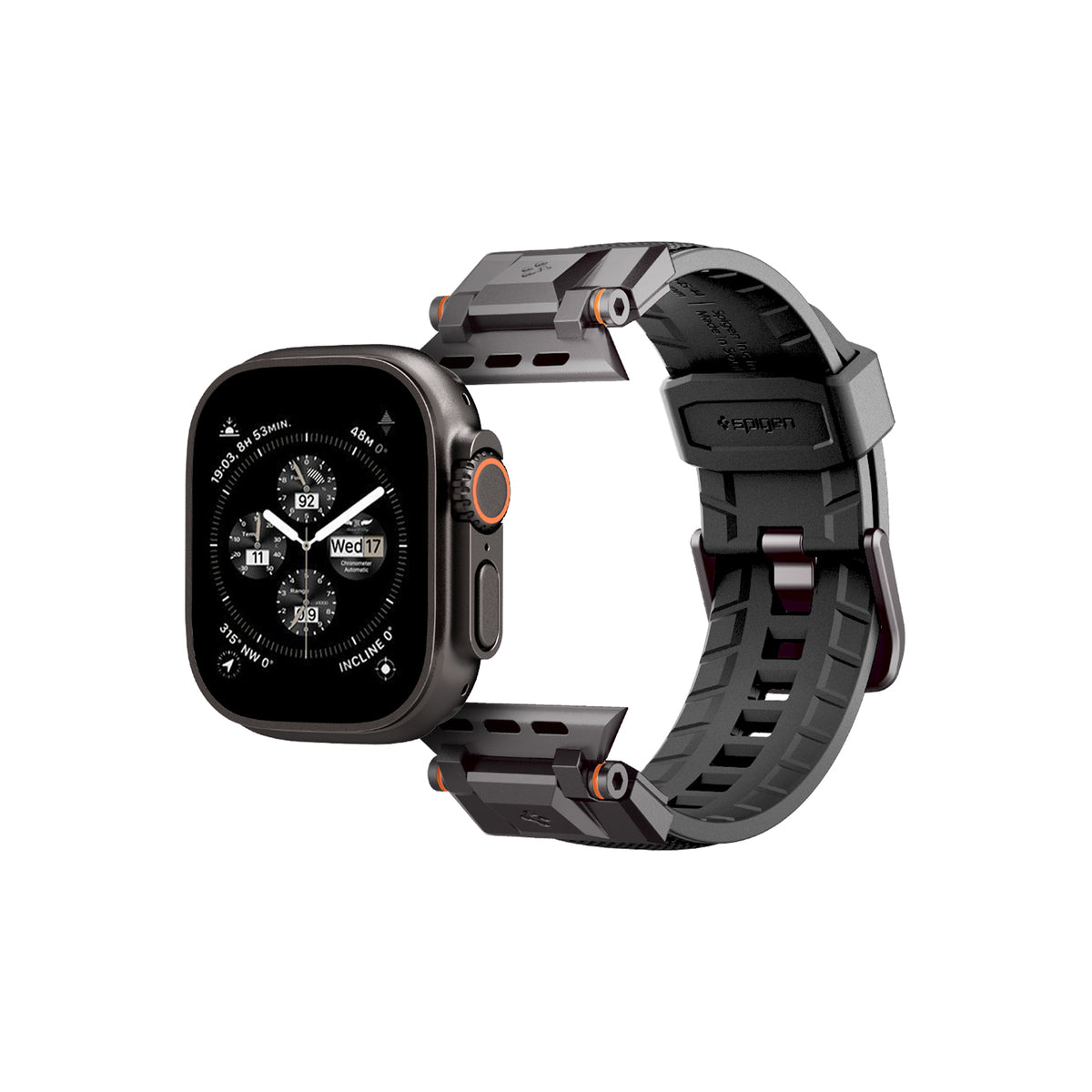 Řemínek pro Apple Watch 49mm/46mm/45mm/44mm Spigen DuraPro Armor - černý - iSTYLE CZ