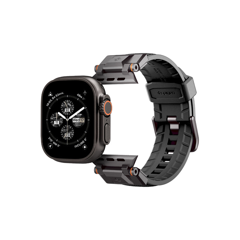 Řemínek pro Apple Watch 49mm/46mm/45mm/44mm Spigen DuraPro Armor - černý - iSTYLE CZ