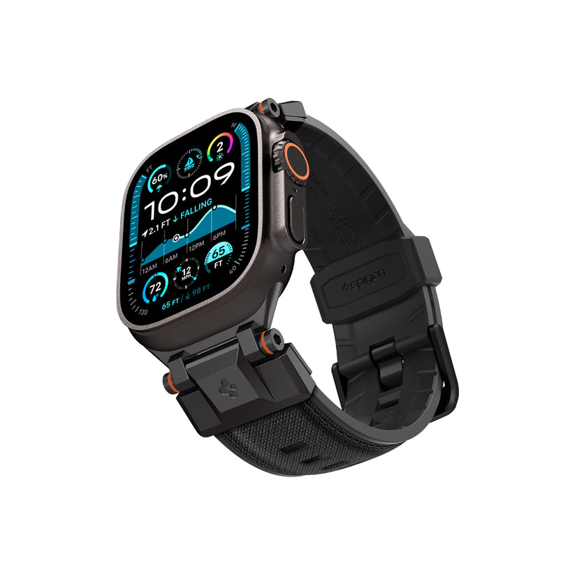 Řemínek pro Apple Watch 49mm/46mm/45mm/44mm Spigen DuraPro Armor - černý - iSTYLE CZ
