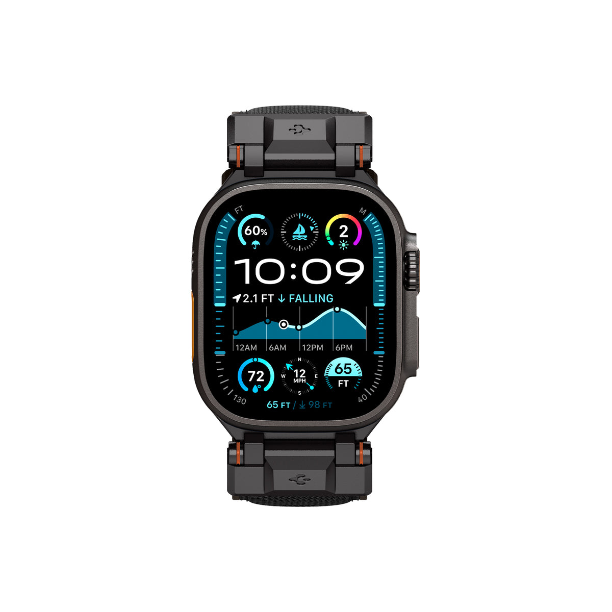 Řemínek pro Apple Watch 49mm/46mm/45mm/44mm Spigen DuraPro Armor - černý - iSTYLE CZ