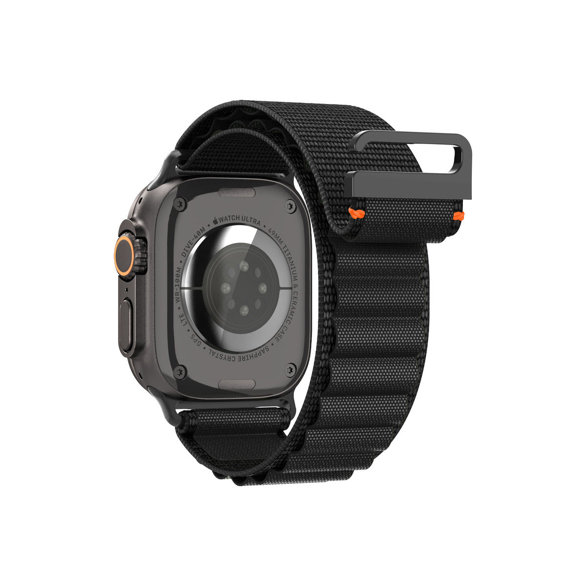 Řemínek pro Apple Watch 49mm/46mm/45mm/44mm Spigen Fabric Band - černý