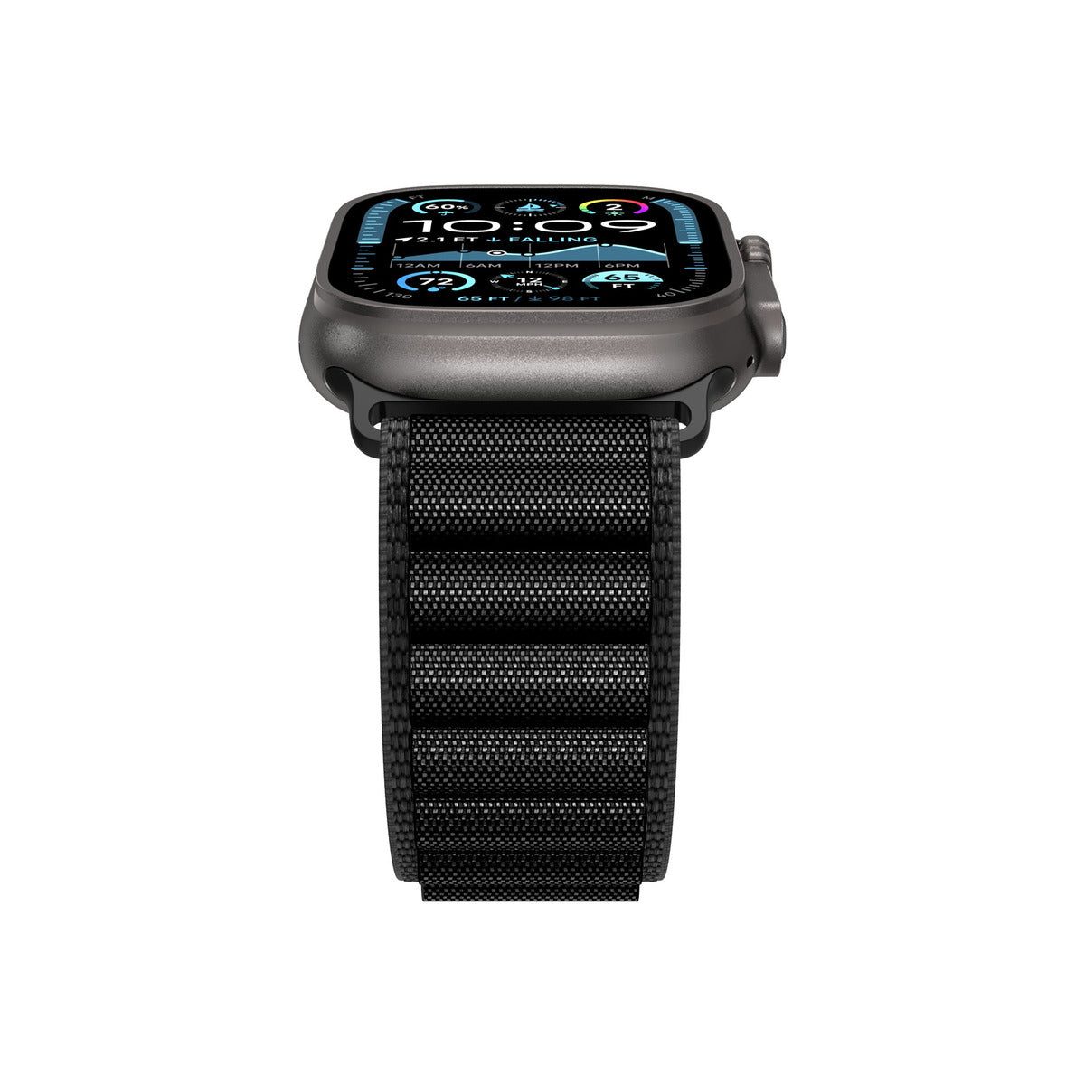 Řemínek pro Apple Watch 49mm/46mm/45mm/44mm Spigen Fabric Band - černý