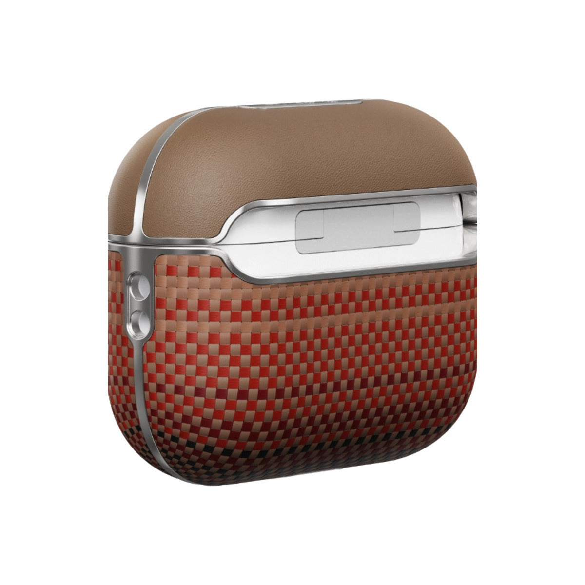 Kryt pro AirPods Pro 2 Pitaka Aramid Fiber Magnetic Case - bronzový