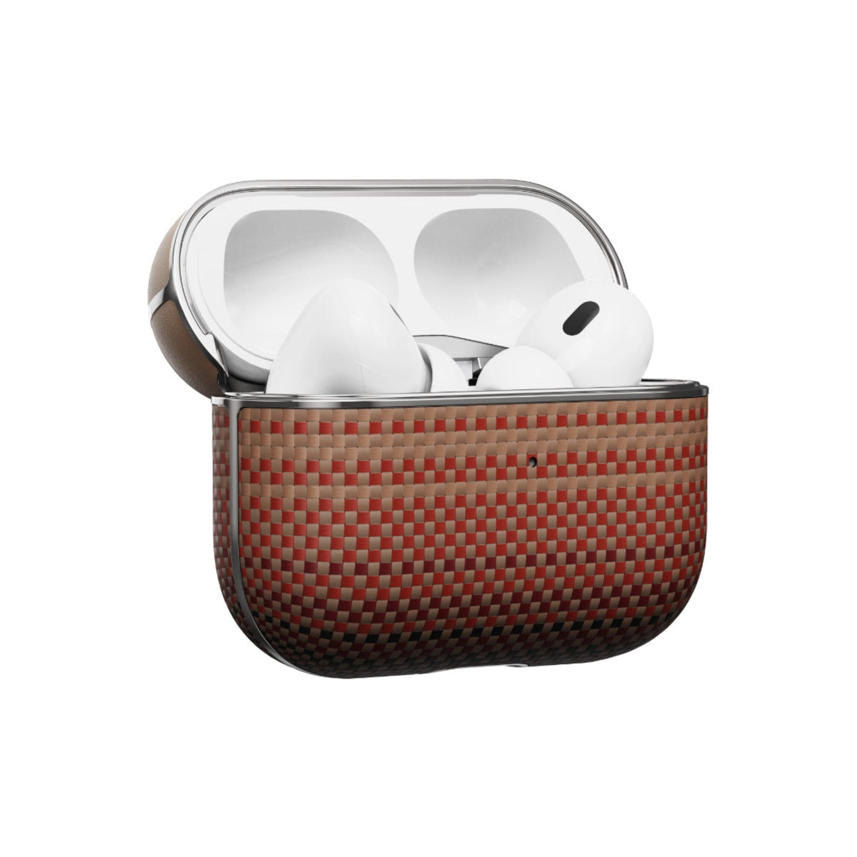 Kryt pro AirPods Pro 2 Pitaka Aramid Fiber Magnetic Case - bronzový