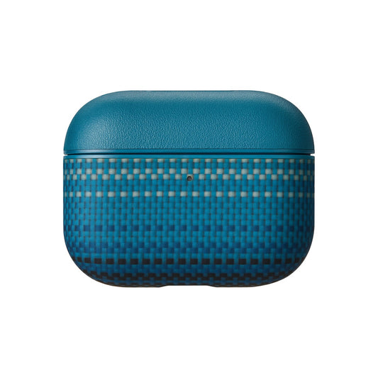 Pouzdro pro AirPods Pro 3 Pitaka Aramid Fiber Magnetic Case - modré