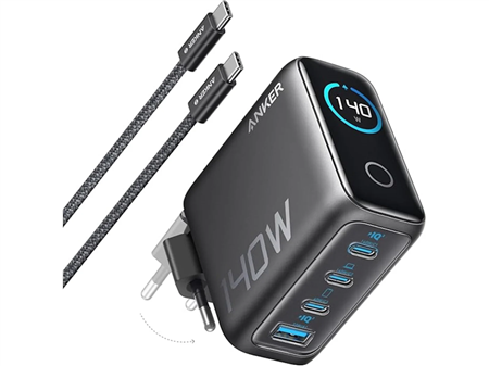 Nabíječka do sítě Anker 140W - šedá - iSTYLE.cz