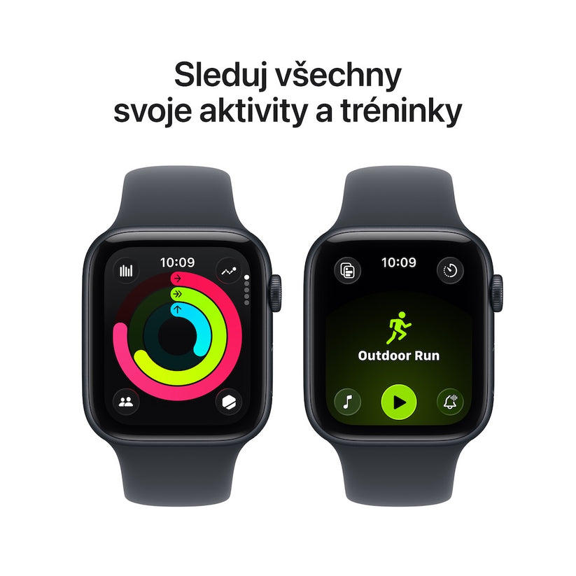 Apple Watch SE 3 GPS + Cellular 40mm temně inkoustové hliníkové pouzdro s temně inkoustovým sportovním řemínkem - M/L - iSTYLE CZ