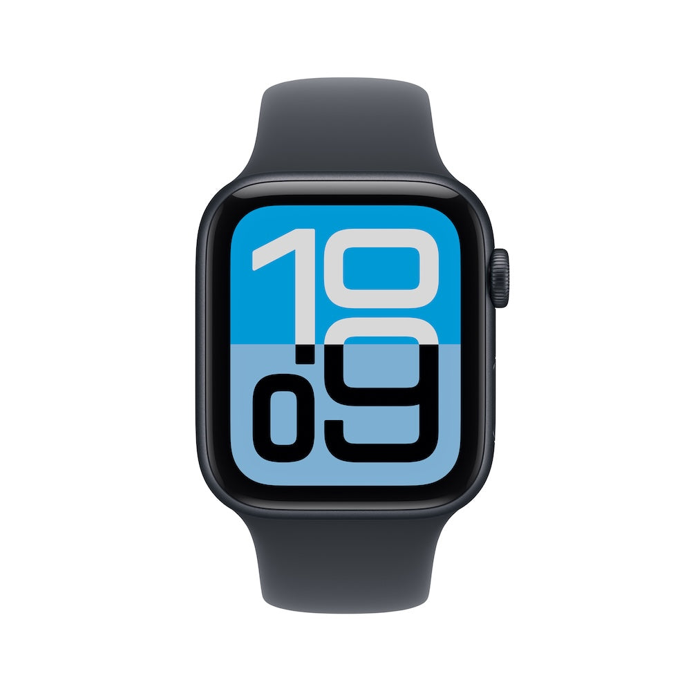 Apple Watch SE 3 GPS 44mm temně inkoustové hliníkové pouzdro s temně inkoustovým sportovním řemínkem - M/L - iSTYLE CZ