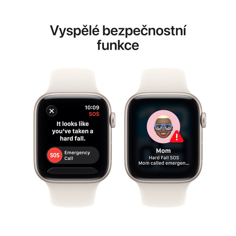 Apple Watch SE 3 GPS 44mm hvězdně bílé hliníkové pouzdro s hvězdně bílým sportovním řemínkem - S/M - iSTYLE CZ