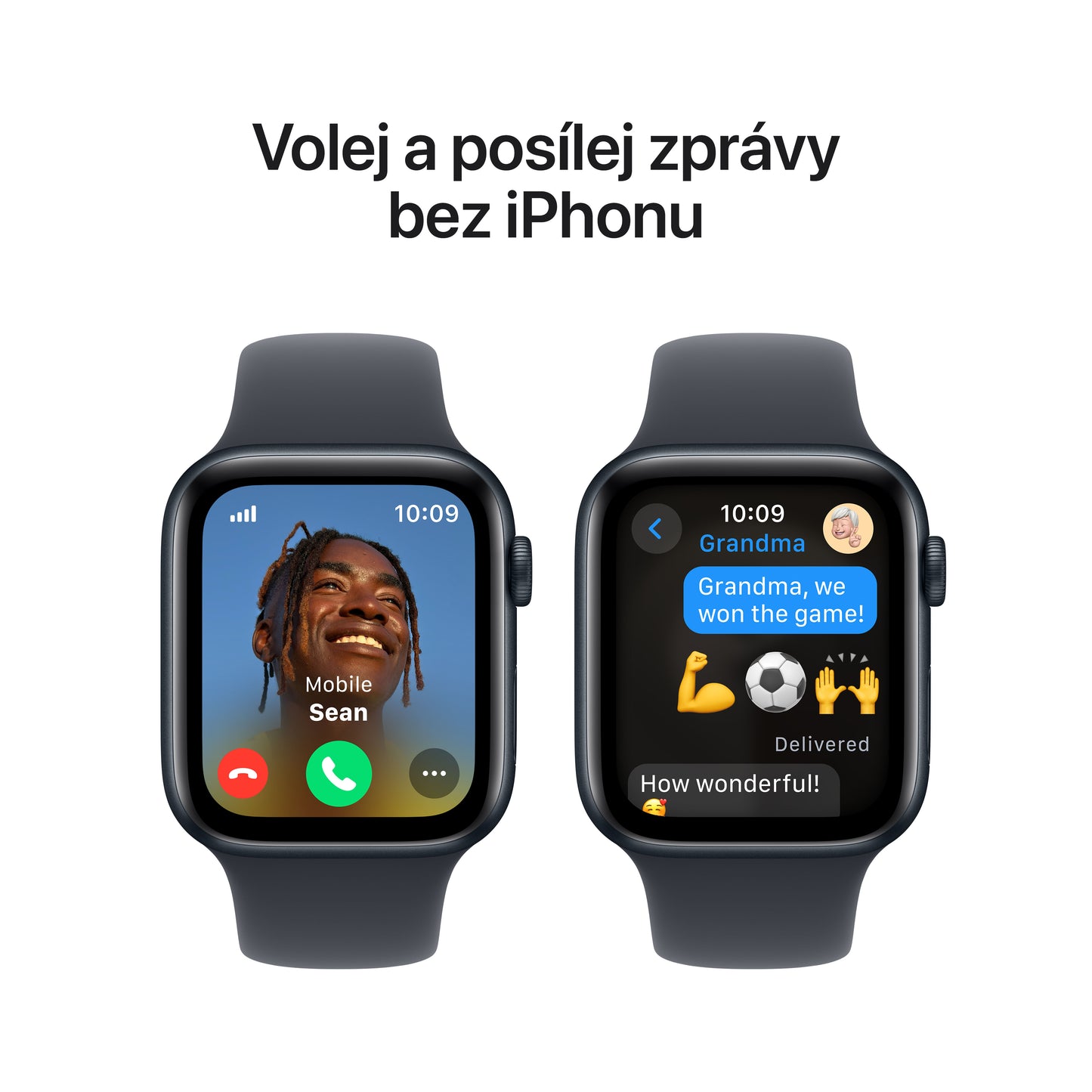 Apple Watch SE GPS + Cellular 40mm temně ikoustové hliníkové pouzdro s temně inkoustovým sportovním řemínkem - S/M