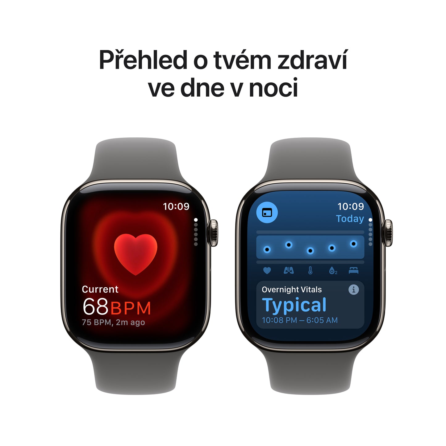 Apple Watch Series 10 GPS + Cellular 42mm přírodní titanové pouzdro se skálově šedým sportovním řemínkem - S/M