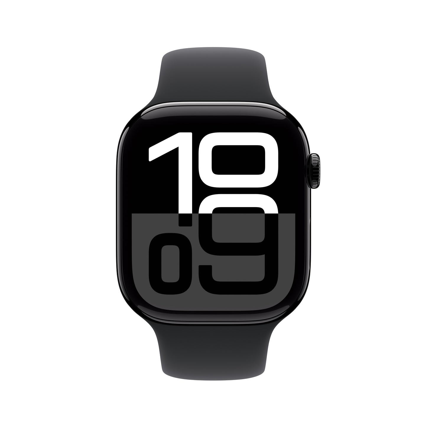 Apple Watch Series 10 GPS 46mm klavírně černé hliníkové pouzdro s černým sportovním řemínkem - M/L