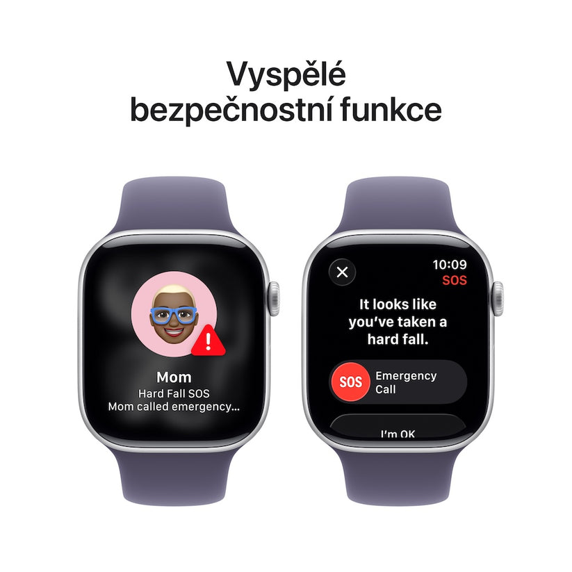Apple Watch Series 11 GPS 42mm stříbrné hliníkové pouzdro s mlžně fialovým sportovním řemínkem - M/L - iSTYLE CZ