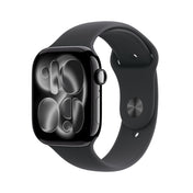 Apple Watch Series 11 GPS + Cellular 42mm klavírně černé hliníkové pouzdro s černým sportovním řemínkem - M/L - iSTYLE CZ