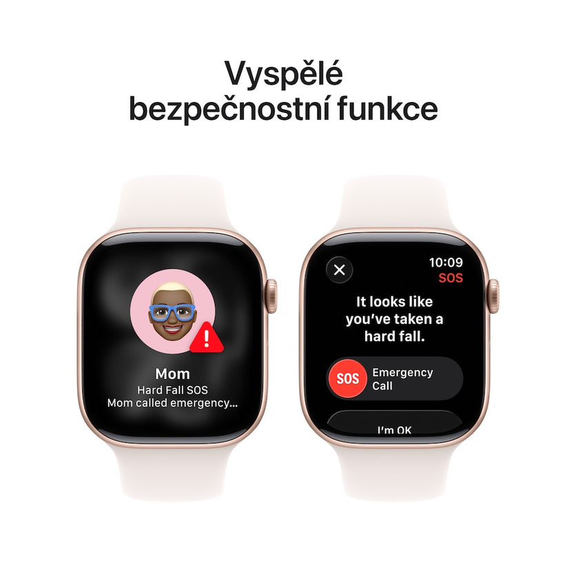 Apple Watch Series 11 GPS + Cellular 42mm růžově zlaté hliníkové pouzdro se světle ruměným sportovním řemínkem - S/M - iSTYLE CZ