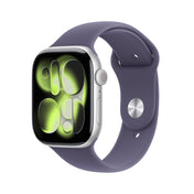Apple Watch Series 11 GPS 46mm stříbrné hliníkové pouzdro s mlžně fialovým sportovním řemínkem - M/L - iSTYLE CZ