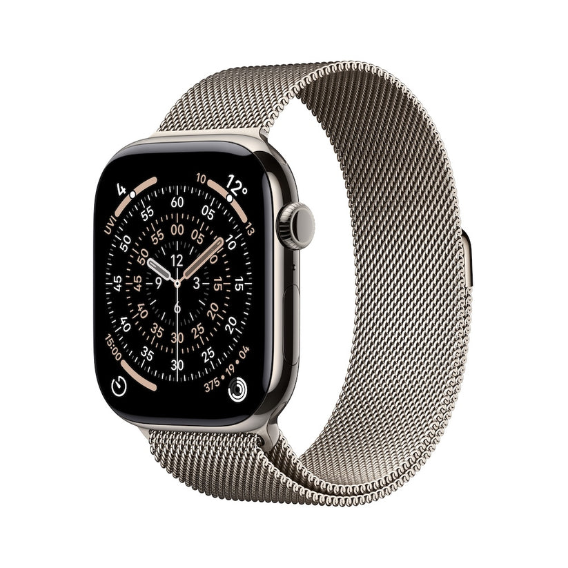 Apple Watch Series 11 GPS + Cellular 42mm přírodně titanové pouzdro s přírodně ocelovým milánským tahem - iSTYLE CZ