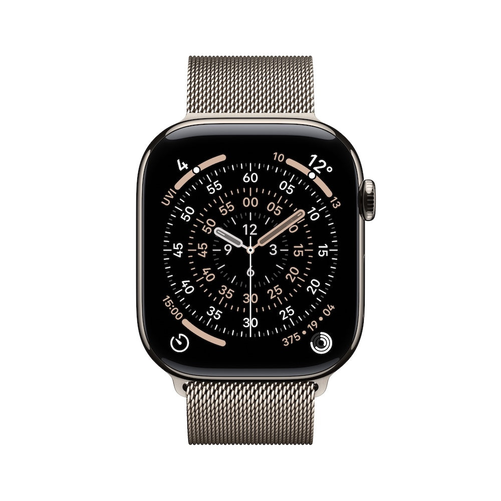 Apple Watch Series 11 GPS + Cellular 42mm přírodně titanové pouzdro s přírodně ocelovým milánským tahem - iSTYLE CZ