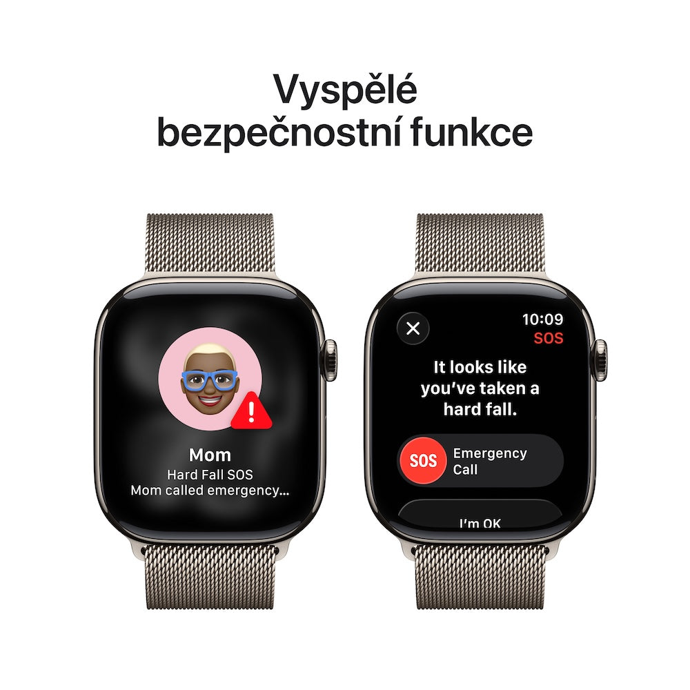 Apple Watch Series 11 GPS + Cellular 46mm přírodně titanové pouzdro s přírodně ocelovým milánským tahem - S/M - iSTYLE CZ