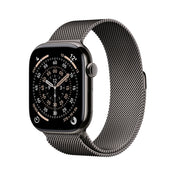 Apple Watch Series 11 GPS + Cellular 42mm břidlicově šedé titanové pouzdro s břidlicově šedým ocelovým milánským tahem - iSTYLE CZ