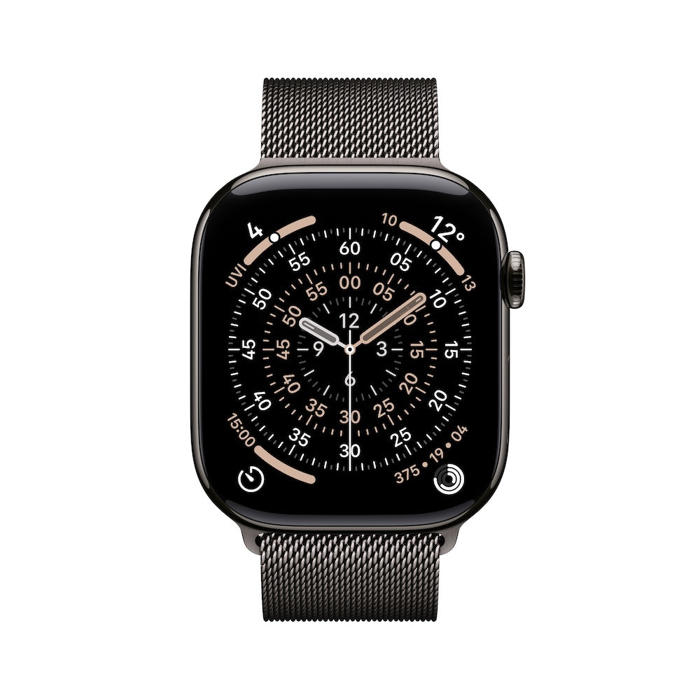 Apple Watch Series 11 GPS + Cellular 46mm břidlicově šedé titanové pouzdro s břidlicově šedým ocelovým milánským tahem - M/L - iSTYLE CZ