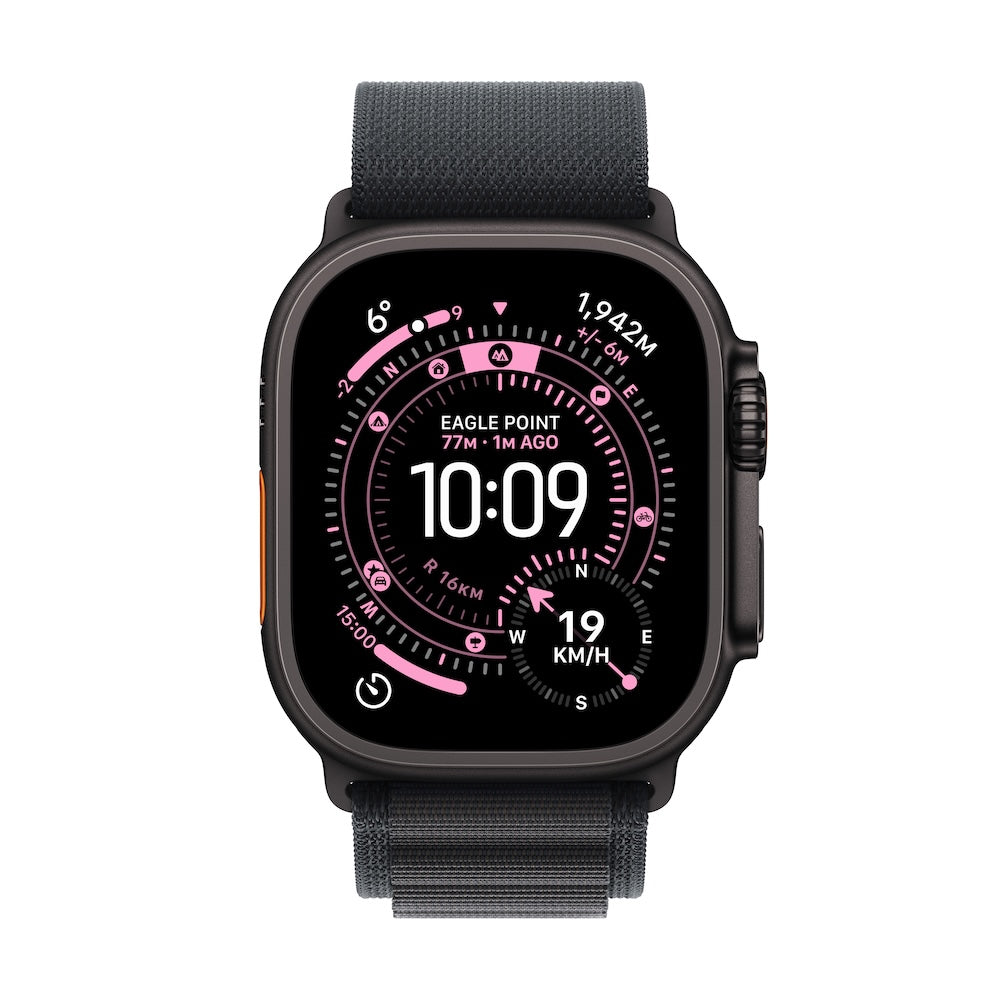 Apple Watch Ultra 3 GPS + Cellular 49mm černě titanové pouzdro s černým alpským tahem - M - iSTYLE CZ