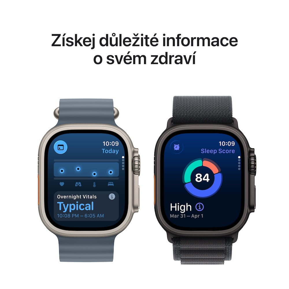 Apple Watch Ultra 3 GPS + Cellular 49mm černě titanové pouzdro s černě/ulovým trailovým tahem - M/L - iSTYLE CZ