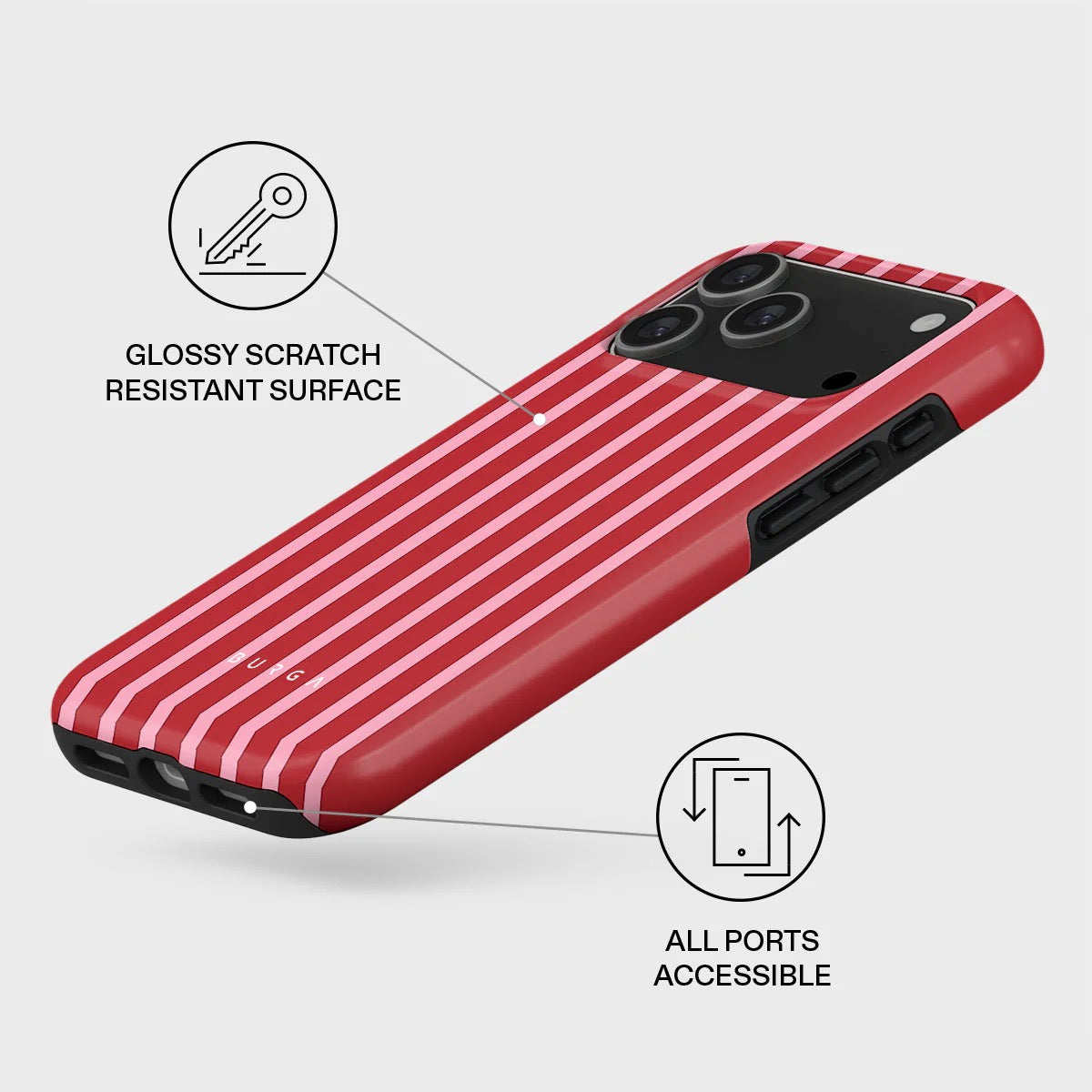 Kryt pro iPhone 17 Pro Burga Strawberry Jam Tough MagSafe Case - jahoda - iSTYLE CZ