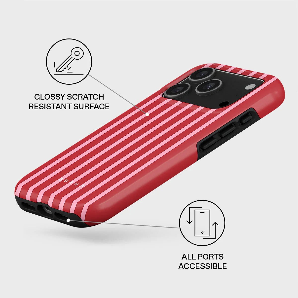 Kryt pro iPhone 17 Pro Burga Strawberry Jam Tough MagSafe Case - jahoda - iSTYLE CZ