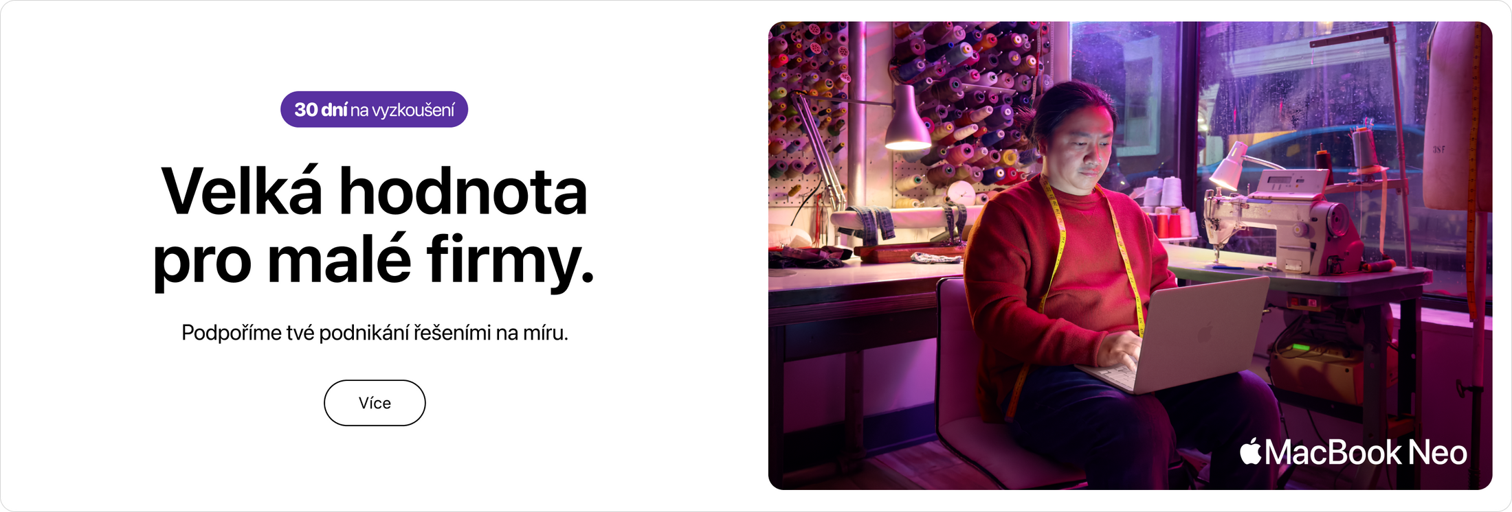 2 roky záruky pro firmy a 30 dnů na zkoušku