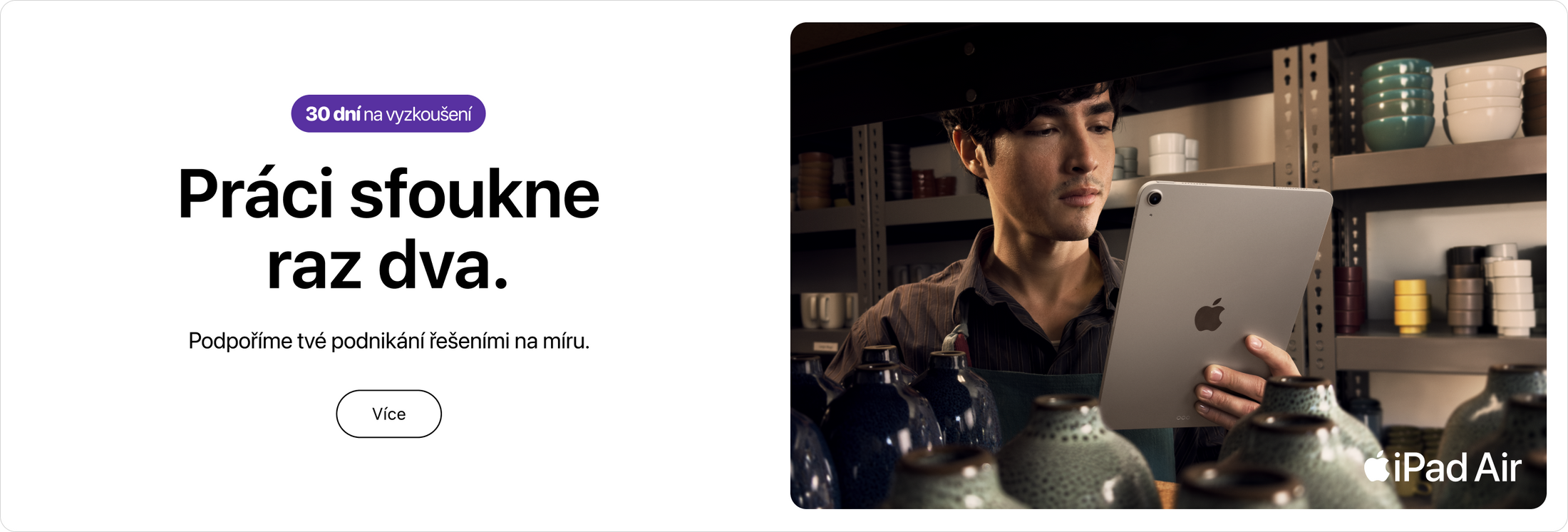 2 roky záruky pro firmy a 30 dnů na zkoušku