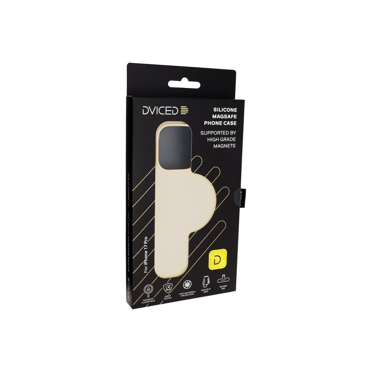 Kryt pro iPhone 17 Pro Dviced Silicone MagSafe Case – béžový - iSTYLE CZ