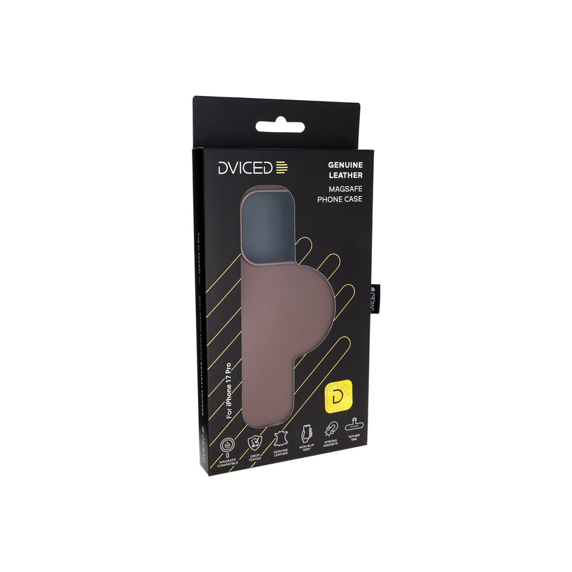 Kryt pro iPhone 17 Pro Dviced Leather MagSafe Case – hnědý - iSTYLE CZ