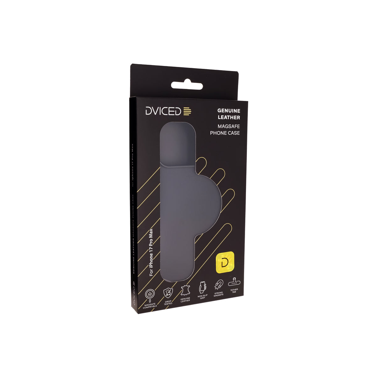 Kryt pro iPhone 17 Pro Max Dviced Leather MagSafe Case – černý - iSTYLE CZ