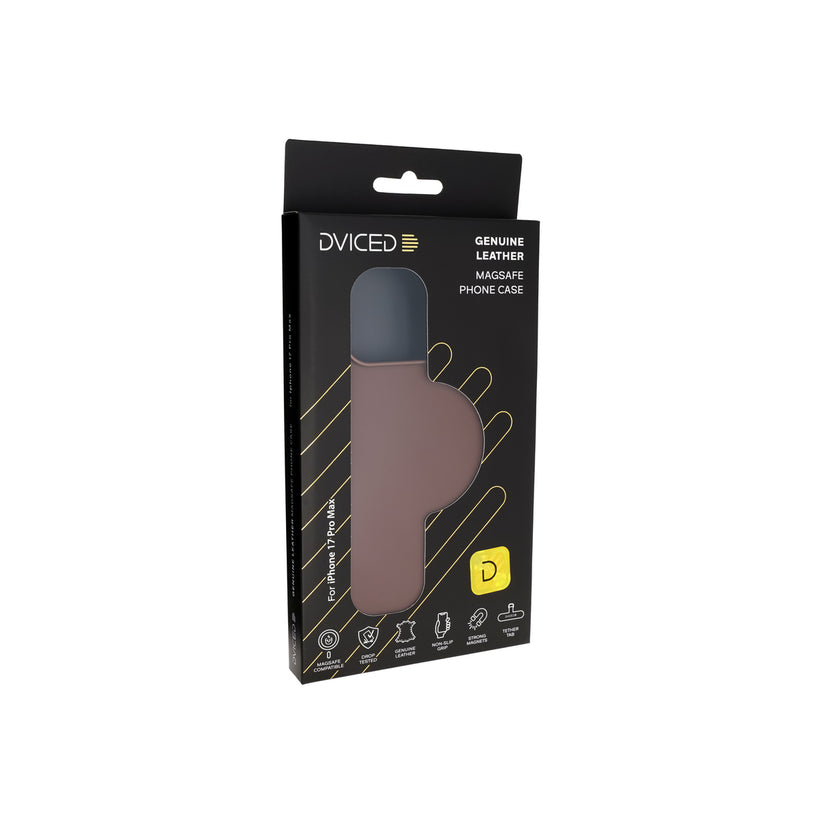 Kryt pro iPhone 17 Pro Max Dviced Leather MagSafe Case – hnědý - iSTYLE CZ