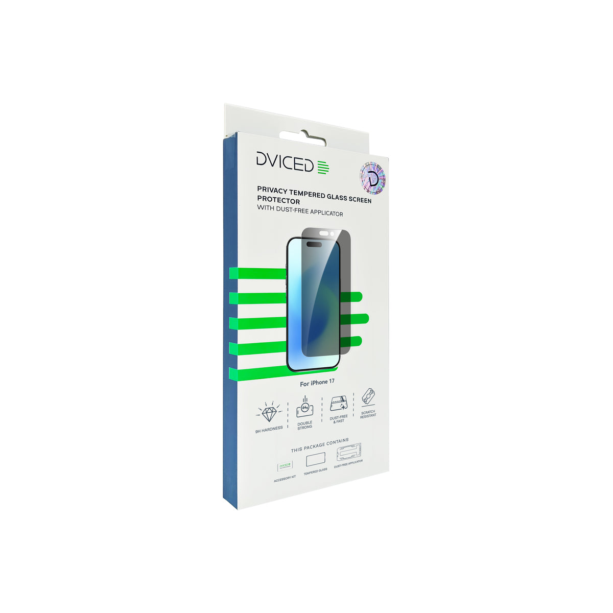 Ochranné sklo Dviced Privacy pro iPhone 17 s bezprašným aplikátorem - iSTYLE CZ
