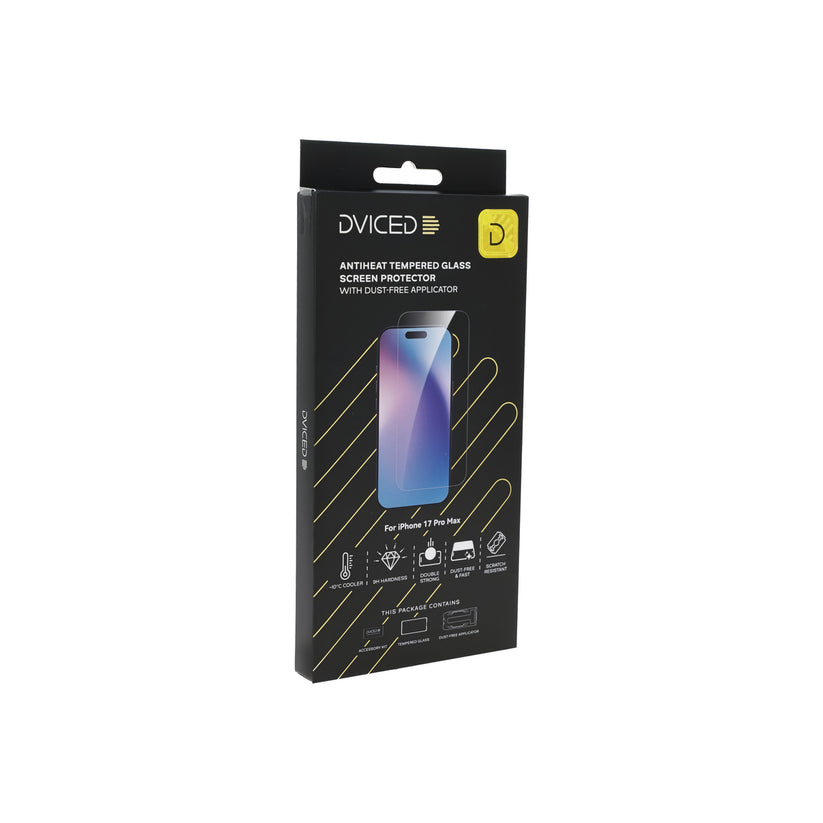 Ochranné sklo Dviced AntiHeat pro iPhone 17 Pro Max s bezprašným aplikátorem - iSTYLE CZ