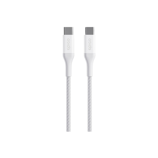 Opletený kabel Epico UltraLink USB-C na USB-C 1.2m EC32 - bílý