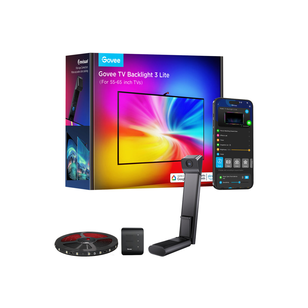 Ambientní osvětlení pro domácí kino Govee TV Backlight 3 Lite 55-65"