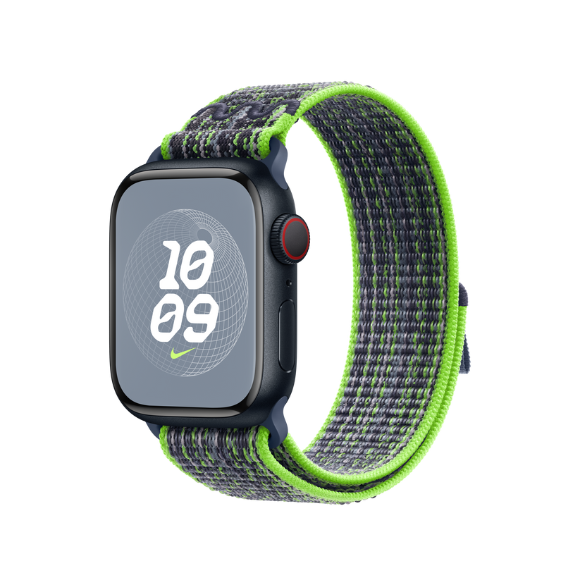Apple Watch 38/40/41 mm jasně zelený / modrý provlékací sportovní řemínek Nike - iSTYLE CZ